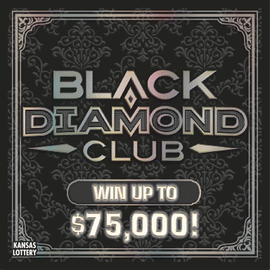 Black Diamond Club scratch ticket from Kansas Lottery