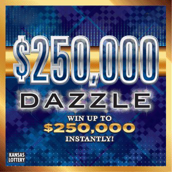 $250,000 Dazzle scratch ticket from Kansas Lottery