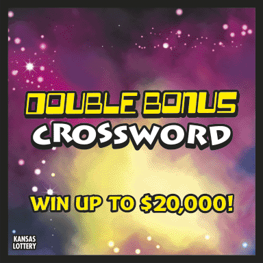 Double Bonus Crossword scratch ticket from Kansas Lottery