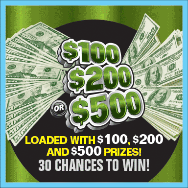 $100 $200 Or $500 scratch ticket from Kansas Lottery