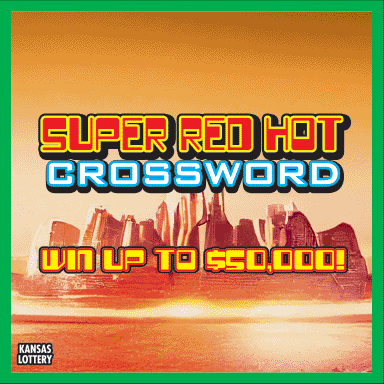 Super Red Hot Crossword scratch ticket from Kansas Lottery