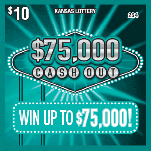 $75,000 Cashout scratch ticket from Kansas Lottery