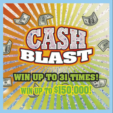 Cash Blast scratch ticket from Kansas Lottery