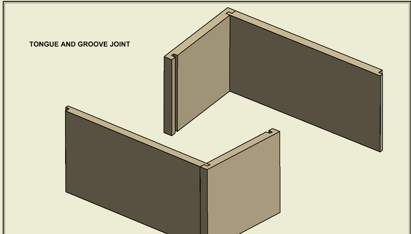 CNC tongue and groove joint