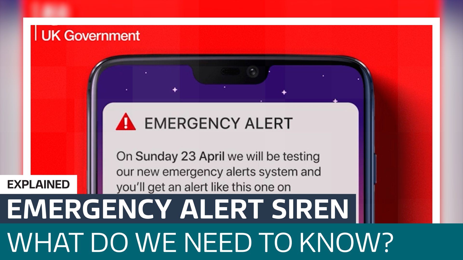 Government's emergency alert test: What does it mean and when will you ...